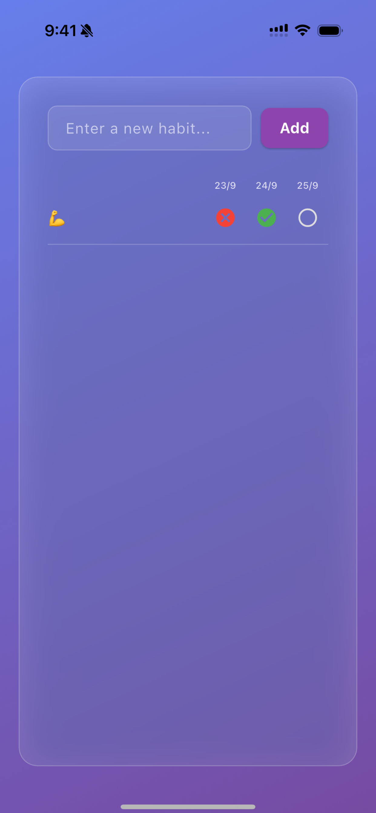 PureHabit app screenshot